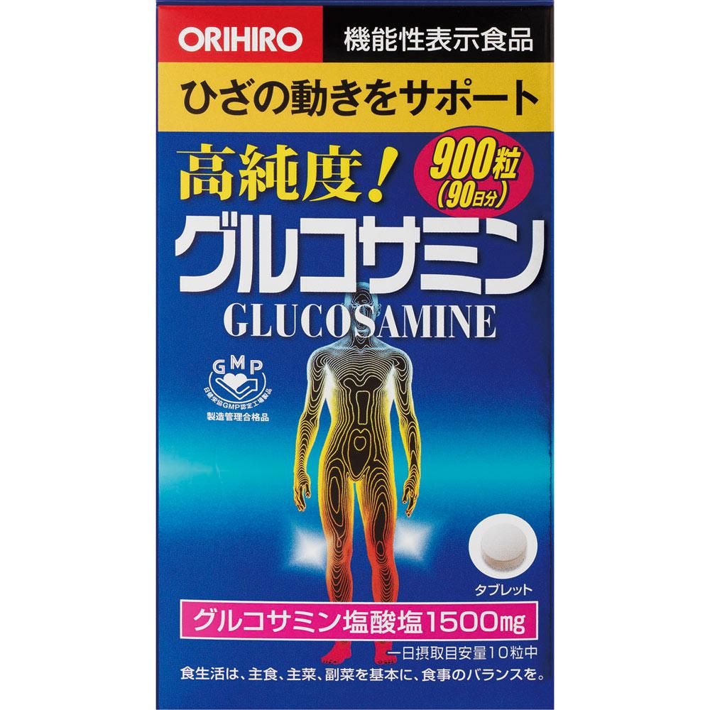 Orihiro High-Purity Glucosamine Tablets Value Size 900 Tablets Joint & Muscle Relief Glucosamine