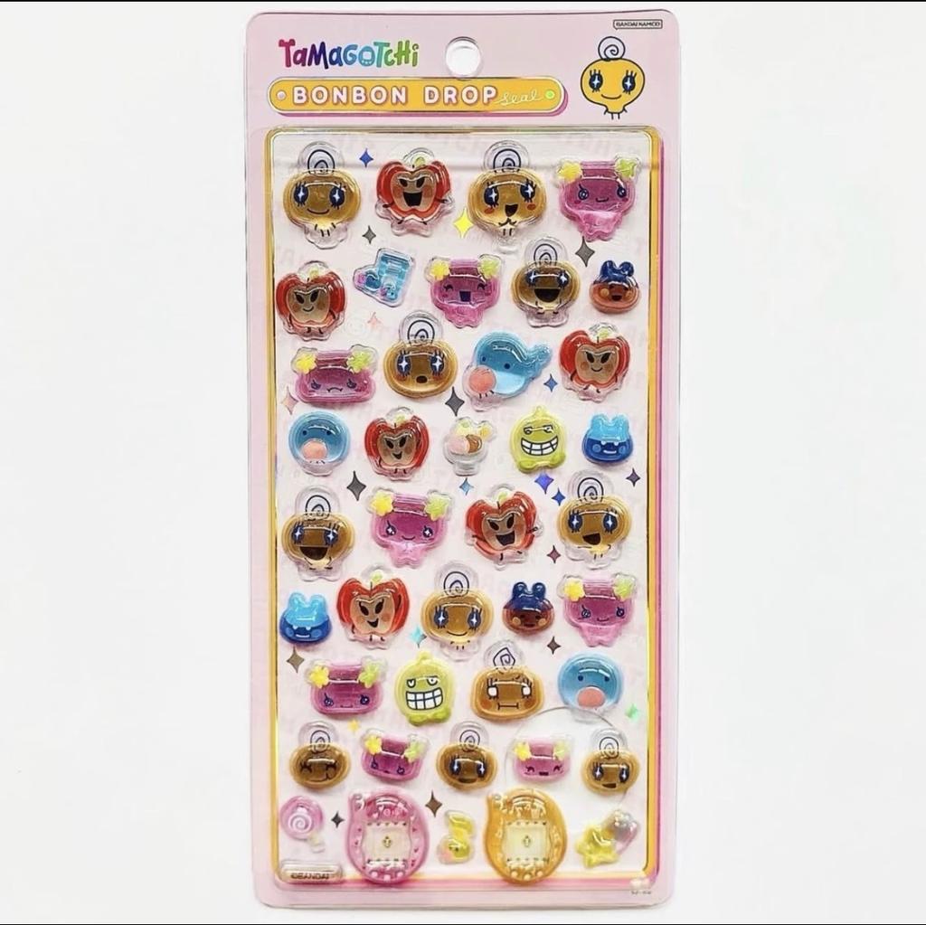 For Tamagotchi Stickers 3D Embossed Texture Cartoon Decorative Sticker Versatile DIY Nostalgic Digital Pet Theme Decoration