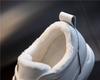 Leather women's shoes spring 2025 new thick sole inner height increase 7CM casual little white shoes women's sports velvet single shoes women