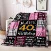 Happy 40Th Birthday Customize Your Name Blanket Warm Comfortable And Soft Blankets Are Suitable For Home Chairs Office Sofas Sofas Office Camping And