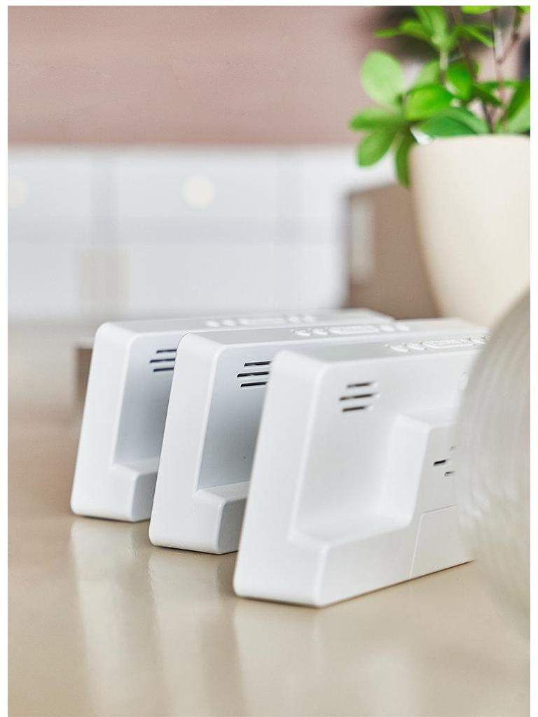 Dual Alarm Clocks with Large LED Screen - Modern Korean Design 6628