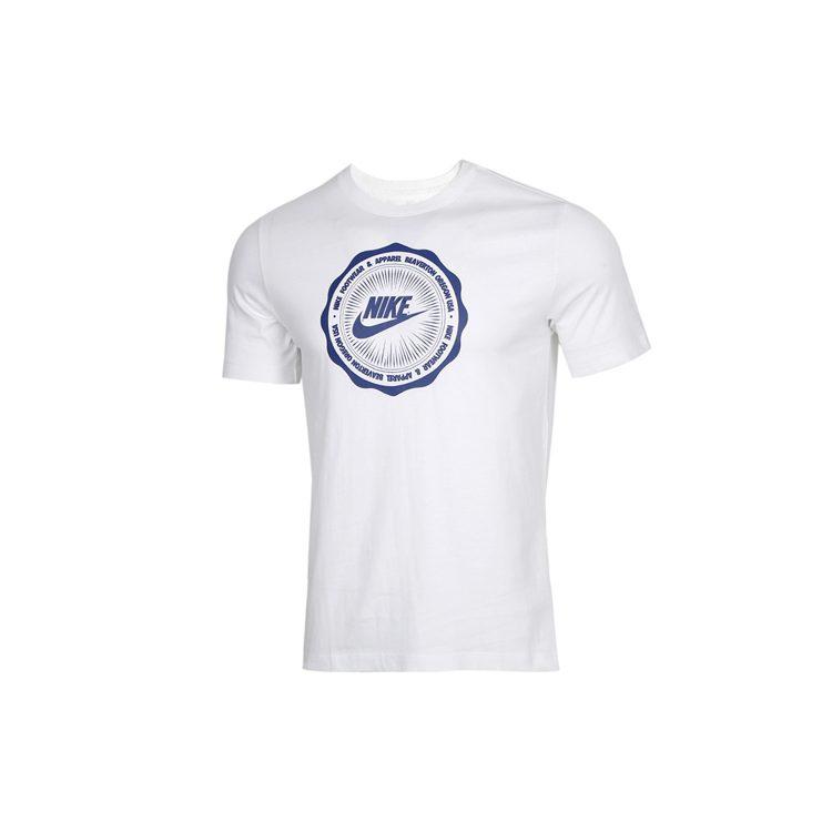 Nike T Shirts Men's White Crew Neck Moderate Straight Fit CW0482-100