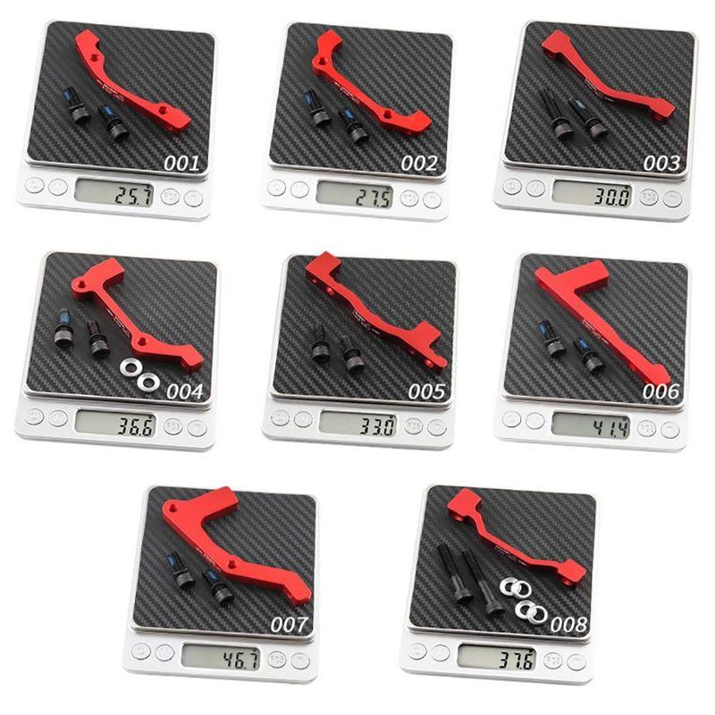Ultralight Disc Brake Caliper Mount Adapter Multicolor Mountain Bike a/B Pillar Adaptor Bracket Aluminum Alloy with Bolts