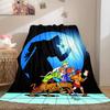Halloween fantasy comedy adventure cartoon movie Scooby-Doo blanket soft home furnishing nap decoration four seasons warm Sherpa blanket U1