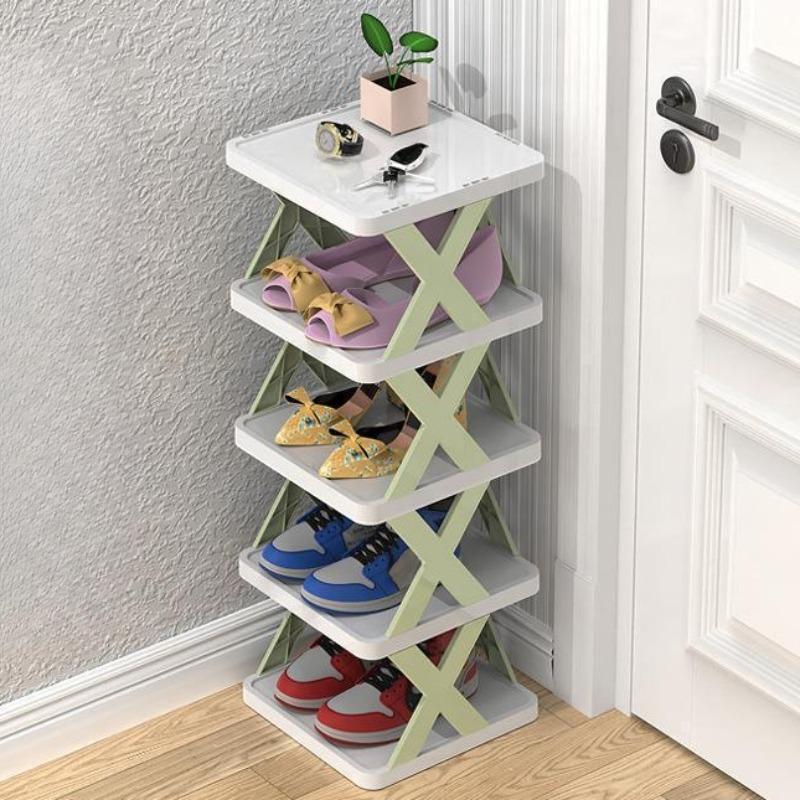 Rafturi pentru încălțăminte Organizator de depozitare Rafturi detașabile pentru pantofi Salvează Raft de uz casnic al familiei Raft cu mai multe straturi Raft simplu pentru pantofi Dulap de culoare