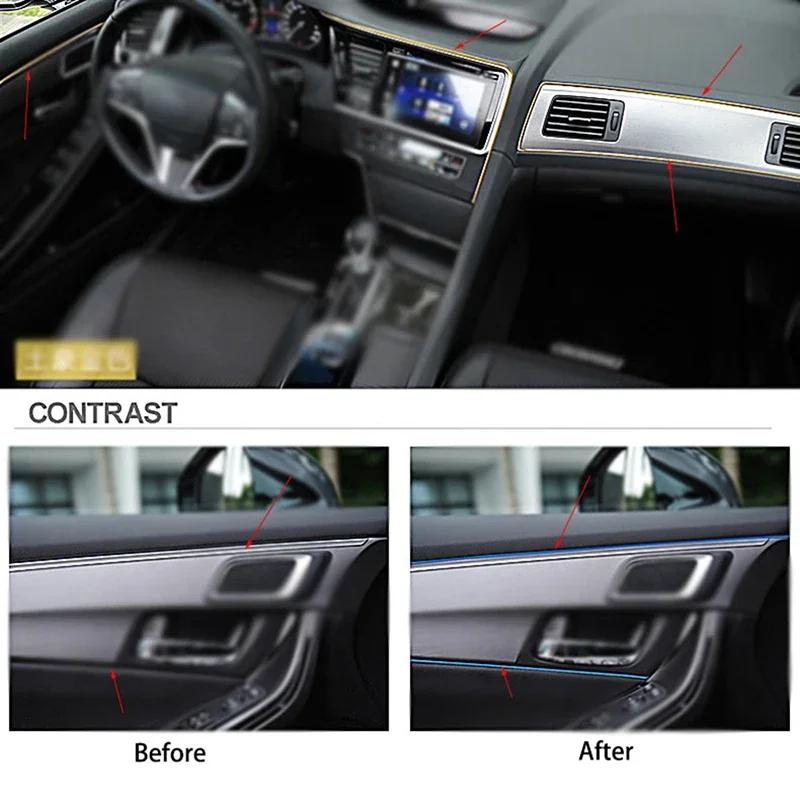 5M Car Dashboard & Door Edge Trim – Universal Decorative Insert Moulding with Scraper for Interior Styling & Protection