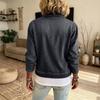 Giacca di Jeans da Donna a Maniche Corte, Felpa con Cappuccio e Zip, Collo, con Tasche