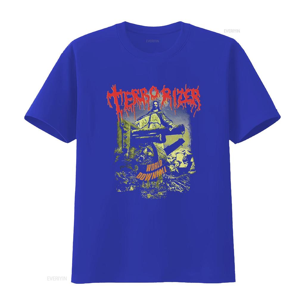 Terrorizer Band World Downfall For Fan T Shirt All Size Vintage Slightly Graphic Casual Fashion Soft Designer Clothes