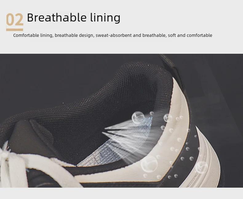 Women's Thick-Soled White Sneakers: All-Match Student Style, New Spring Casuals, High-Value Y01