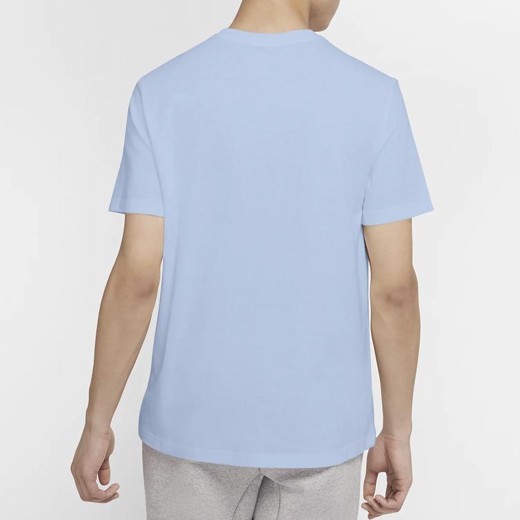Nike Sportswear Heritage Logo T-Shirt Men Tops Sky-Blue CK2384-407