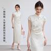 VICTORIA&VERA New Chinese Style Short Sleeve Cheongsam Dress V9012L09
