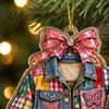Western Theme Car Rearview Mirror Pendant Guitar Hanging Ornament, 2D Flat Acrylic Pendant, or Country Music Theme, Christmas Tree Decor Cowboy