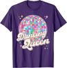 Dancing Queen Women Girl Vintage Dancing 70s 80s Disco Ball T-Shirt