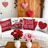 4pcs Valentine's Day Throw Pillow Covers I Love You More Rose Truck Love Balloon Designs, Zip Closure, Anniversary, Wedding, Party Cushion Case