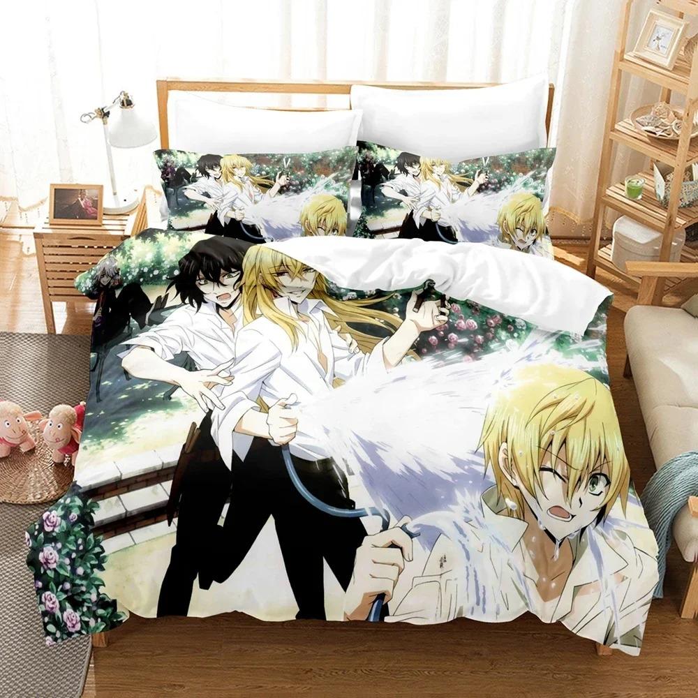 3D Tisk Anime Pandora Hearts Ložní Sada, Povlak na Peřinu Ložní Sada Přikrývka Povlak na Polštář, Velikost King Queen Twin Chlapci Dívky Dospělí