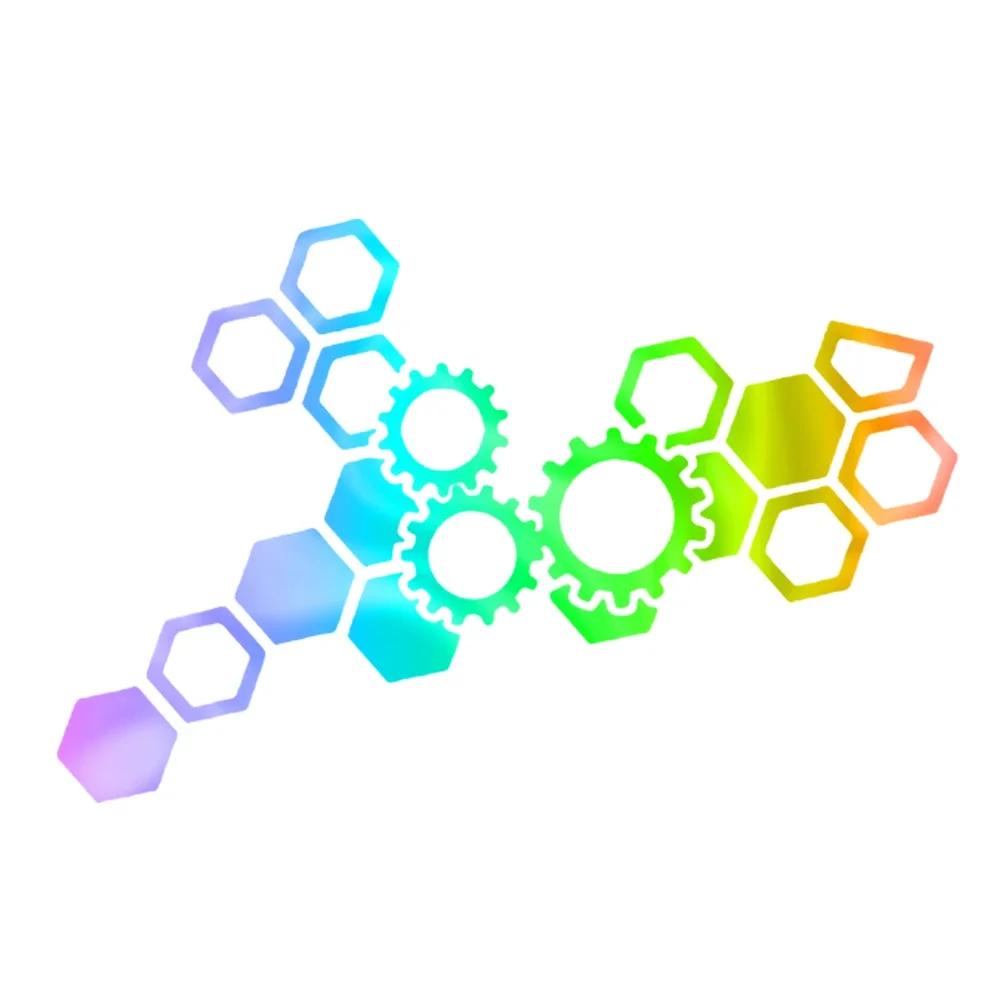 

Светоотражающая сотовая шестиугольная наклейка на автомобиль мотоцикл электромобиль модификация водонепроницаемая сотовая передача светоотражающая наклейка