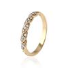 Timeless Yellow Gold Anniversary Ring With Crystal Stones For Womens Elegance