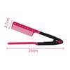 Portable Folding V Type Hair Straightener Brush DIY Hairdress Tool Hairdressing Combs Hair Styling Natural Curling Comb Hair