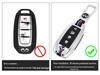 2020 Infiniti QX50/QX60 Key Cover: Metal Shell Key Bag with Buckle for Car Modification