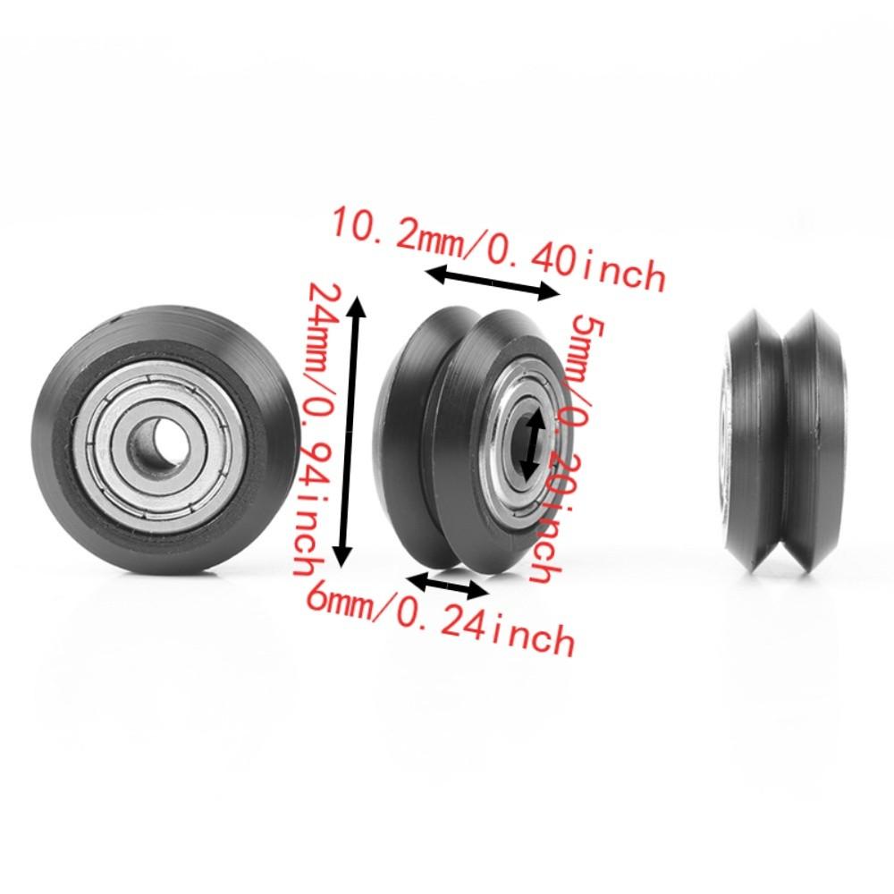 20pcs Double V Groove V Groove Bearing Wheels POM Passive Round Wheel  3D Printer