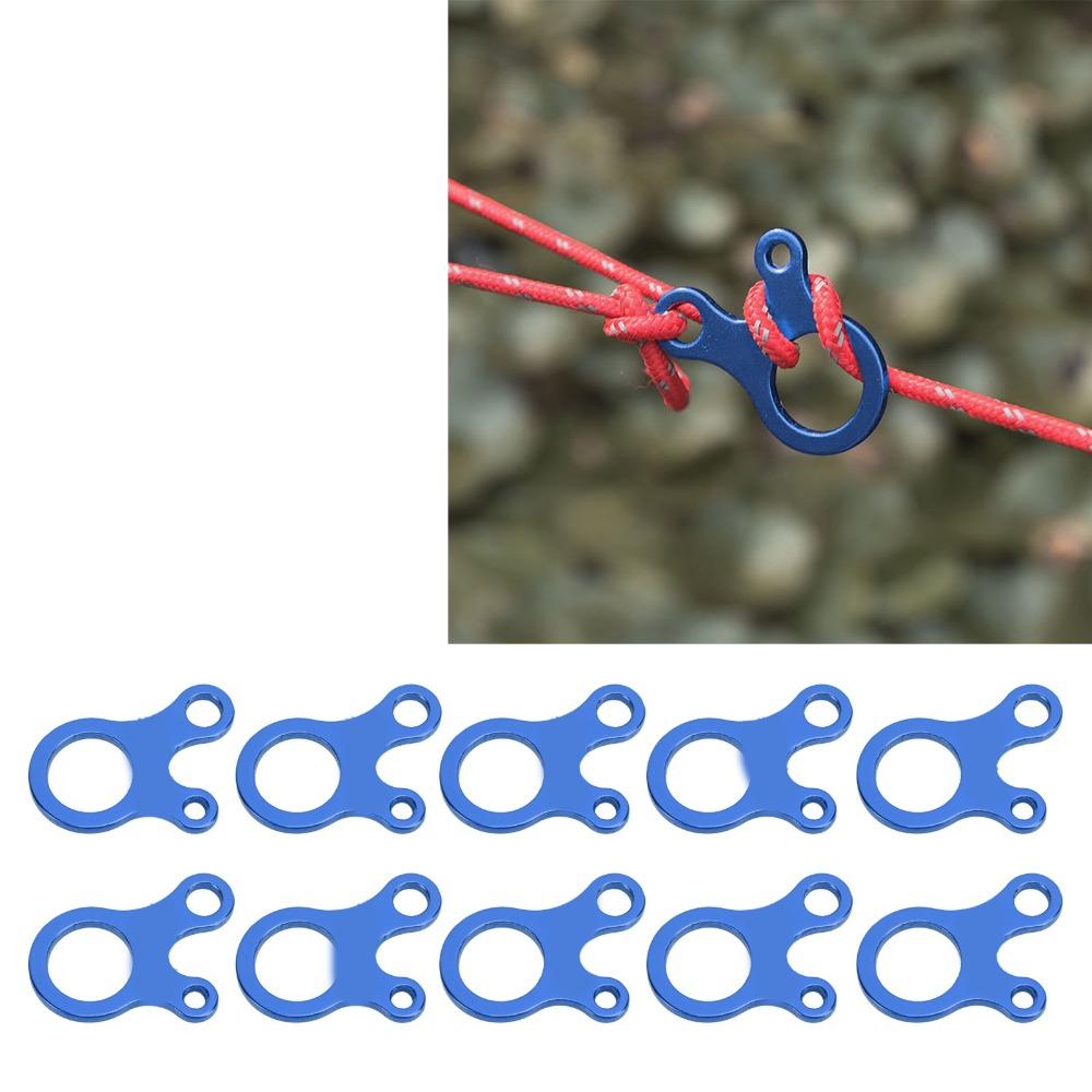20Pcs 3 Holes Guy Line Cord Adjuster Lightweight Paracord Tightener Outdoor Activity