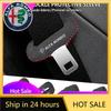 Car Stickers For Alfa Romeo Car Seat Belt Buckle Suede Wear Resistant Protector Cover For Alfa Romeo 4C 159 166 Spider Giulia Gi