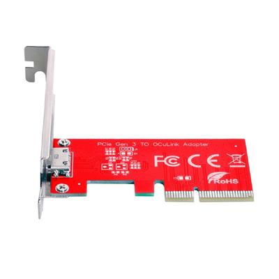 מתאם מארח חיצוני Cablecc Express x4 ל-Oculink עם תושבת עבור PCIe SSD PCI-E 3.0 4.0 SFF-8612 SFF-8611