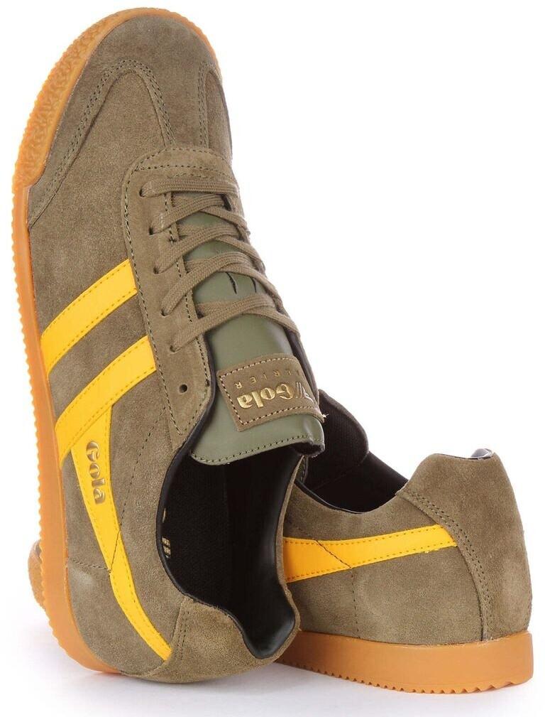 Gola Harrier Suede Sneakers (CMA192) Rhino/off-white/navy