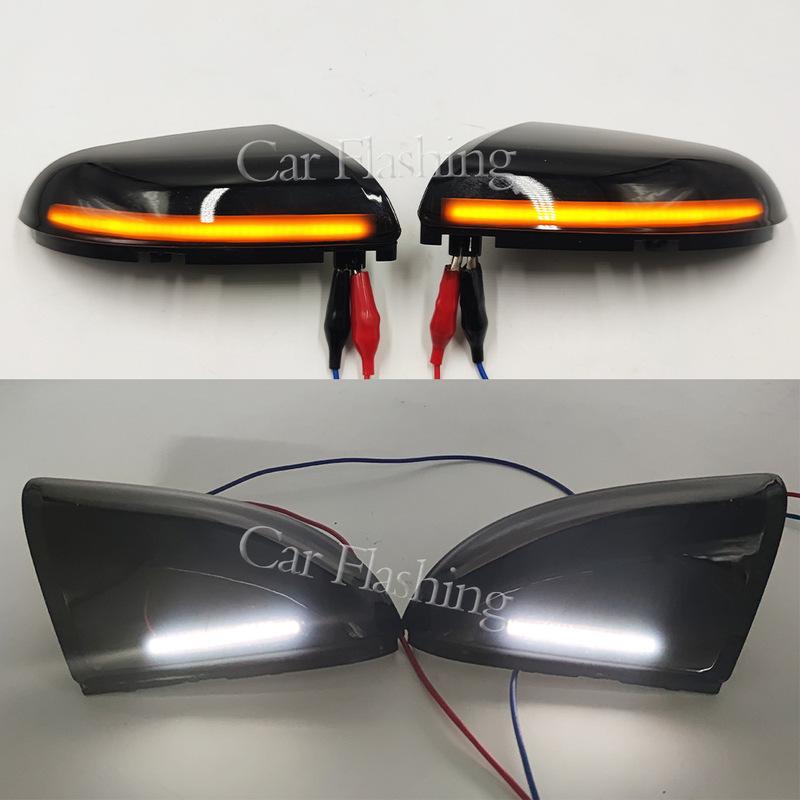 For Dodge Ram Pickup Truck RAM1500 2500 Reverse Mirror Turn Signal, Rearview Mirror LED Flow Light