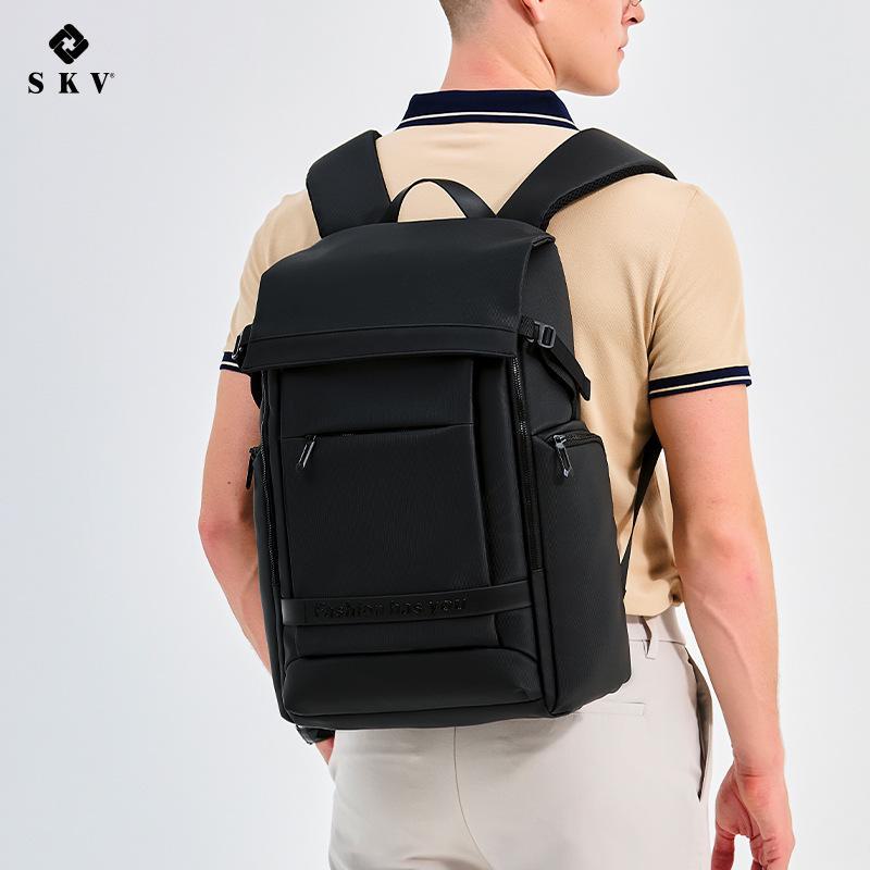 

Мужской рюкзак для ноутбука класса люкс для путешествий и поездок на работу — модный, нишевый дизайн для студентов колледжей чёрный