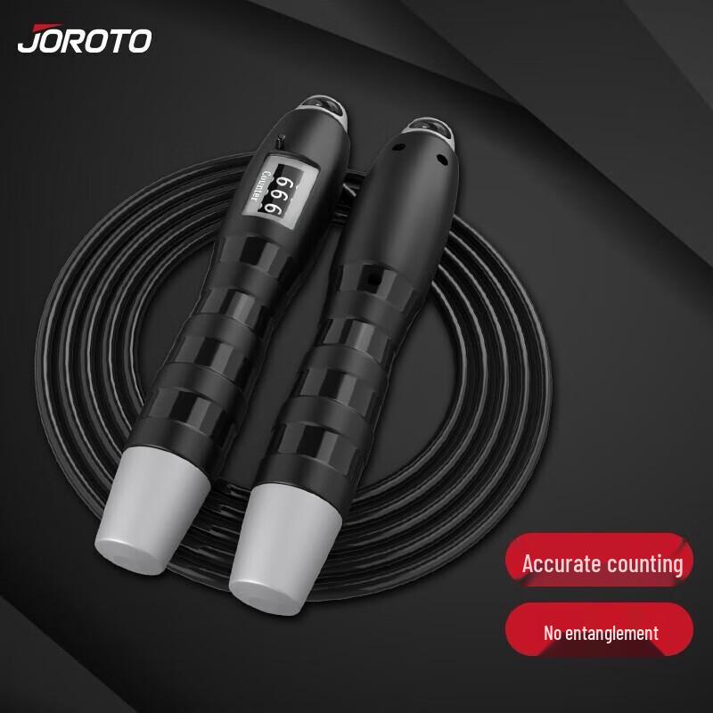 JOROTO Professional Bearing Jump Rope with Coated Steel Wire and Counter