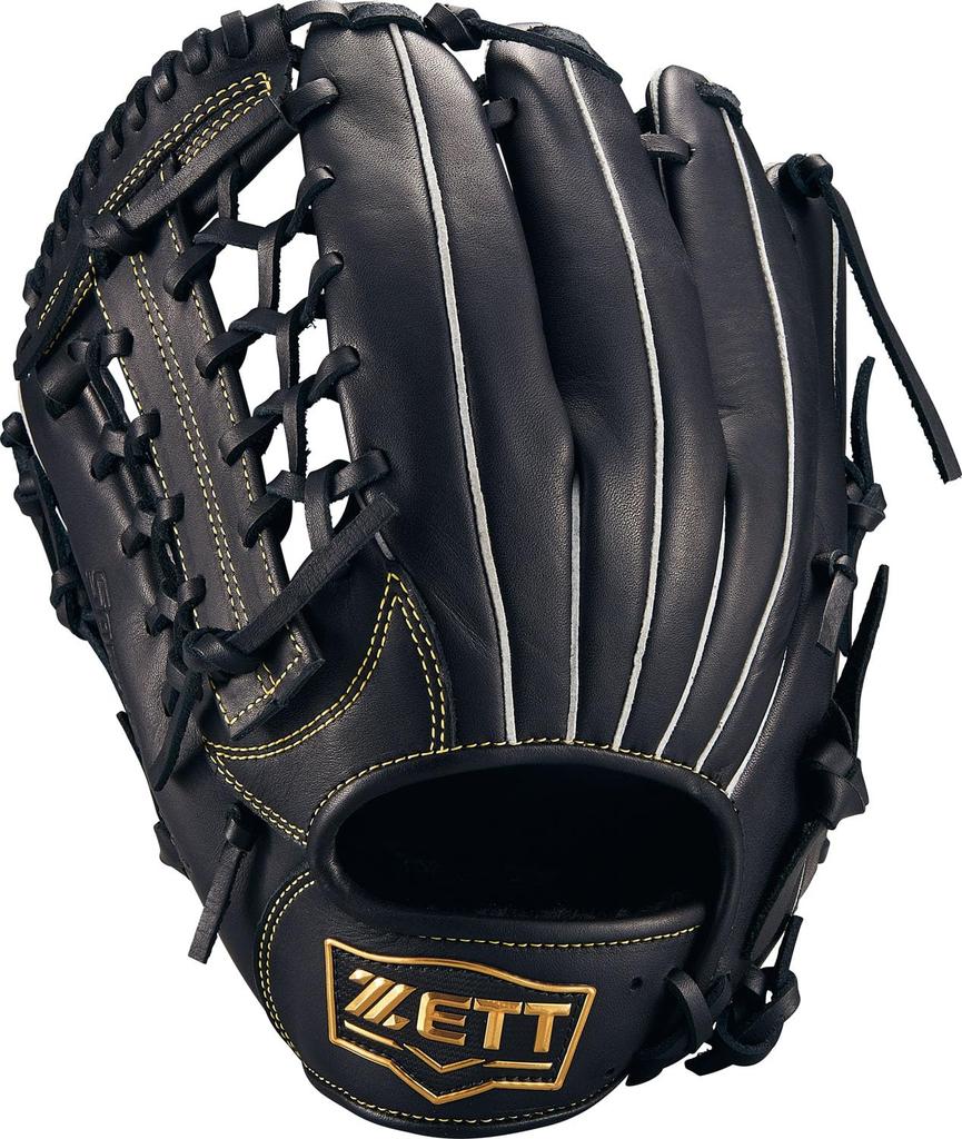 ZETT Soft Steer Baseball Black Size 5 Glove, All-Around, Left-Handed Throw, (1900), (BRGB35530F)