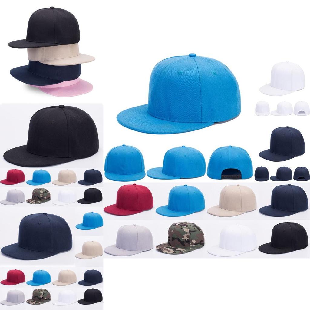 Classic Solid Plain Snapback Hat With Adjustable Fit For Men And Women