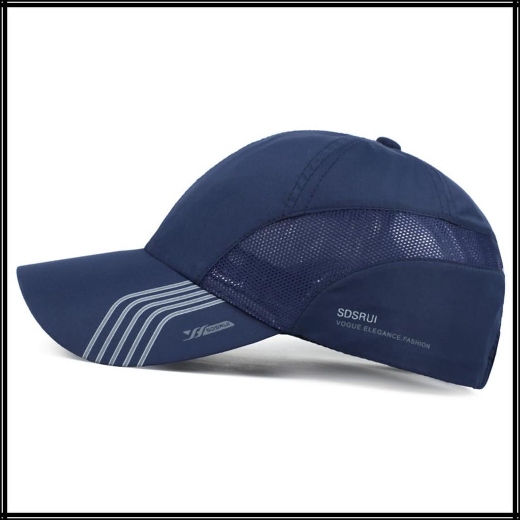 White Fang Sun UV CZA073 Kappe, Hut, Hut, Schutz, Netz, Atmungsaktiv, Radfahren, Laufen, Herren (Schwarz)