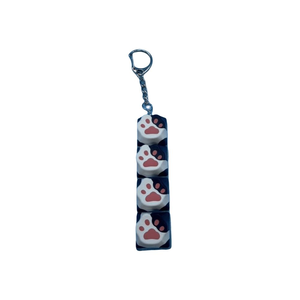 Cat Paw Stress Relief Clicker 4/9 Keys Fidget Keychain Relaxing Calming Keychain Keys  Bag Charms