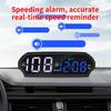 Solar Powered Heads Up Display Vehicle Speed Monitoring Supplies Auto Digital Speedometer for Sedans RVs SUVs Trucks Drivers