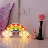 Nachtlicht Regenbogen Wandlampen Batteriebetrieben Für Kinderzimmer Dekor Kunststoff Tisch Party Dekorative LED Nachtlichtlampe