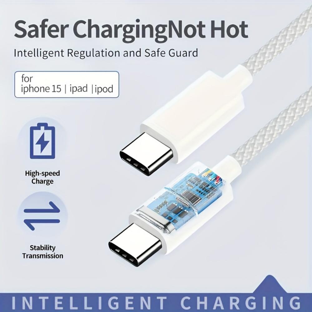 Καλώδιο PD 60W Τύπου C σε C Γρήγορης Φόρτισης Καλώδιο Φορτιστή Καλώδιο USB C Καλώδιο Γρήγορης Φόρτισης Τηλεφώνου Για iPhone 16 15 iPad Samsung Xiaomi
