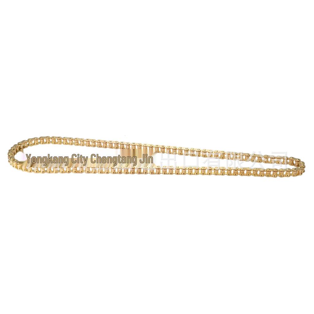 GOOFIT 428 Golden Yellow 104-Link Chain for Motorcycle, ATV, Off-road Bicycle, Kart