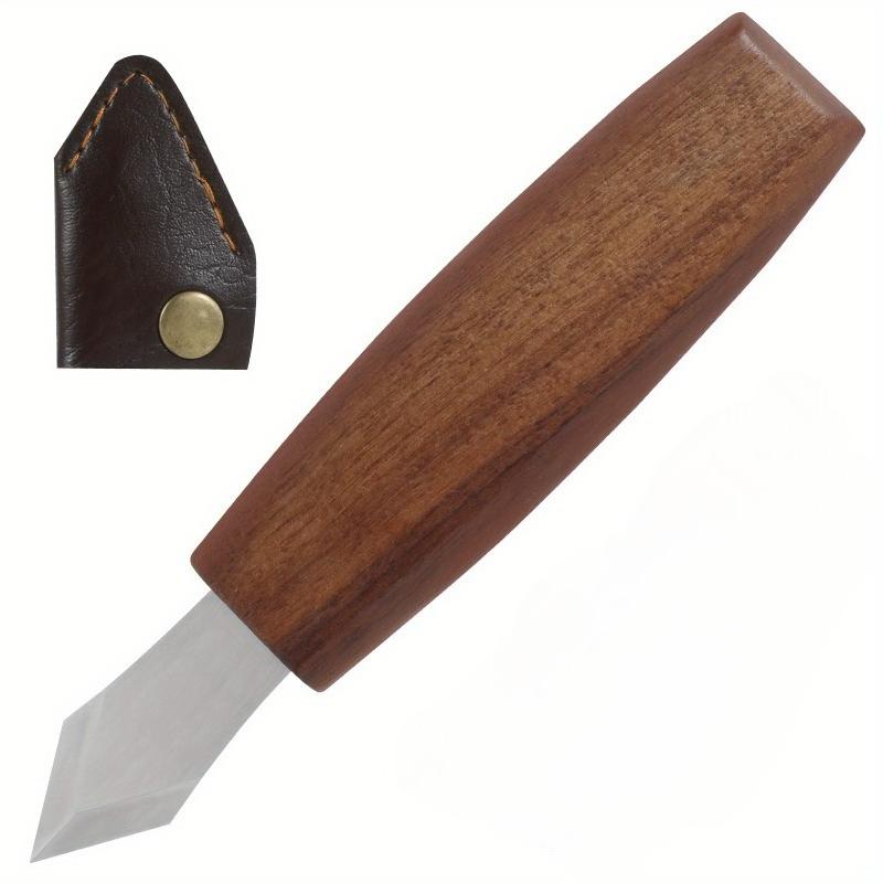 

1PC Marking Knife with Wooden Handle Double Beveled Woodworking Scribing Knife Multipurpose Blade Wood Scribe Tool коричневый