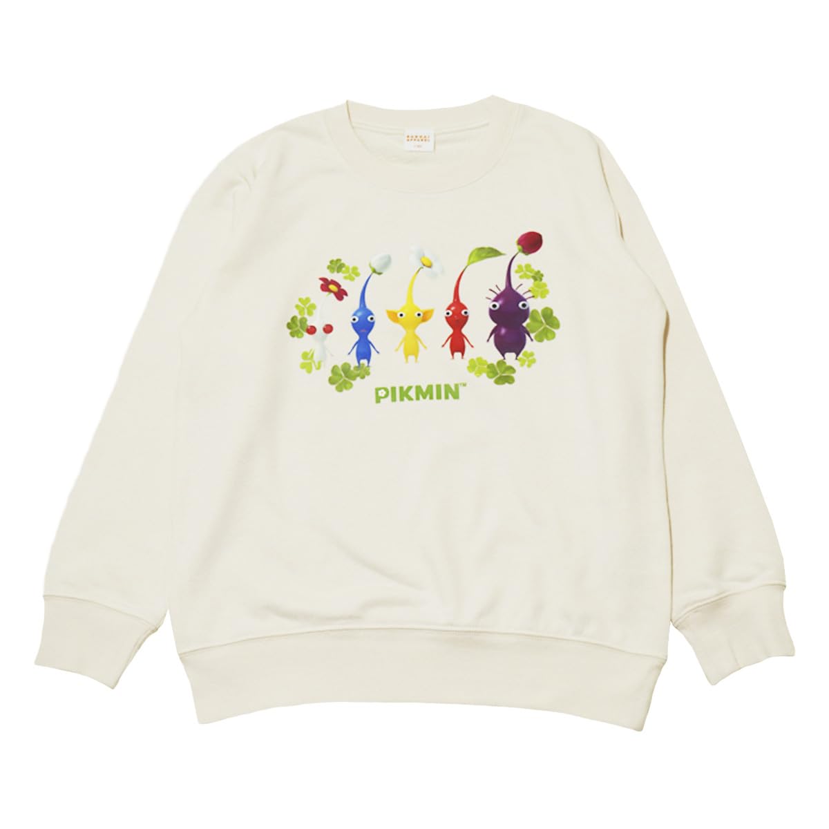 

Bandai Classic fr8918az Autumn/Winter Pikmin Fleece Long Sleeve Sweatshirt, Boys, Ivory
