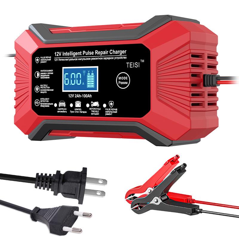 Smart Pulse Repair 12V Car Battery Charger, Nine-Stage Lead-Acid Charger