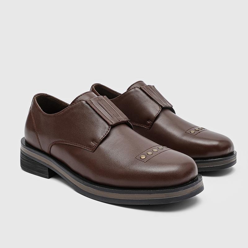 Fashion Fashion Casual Leather Men's Shoes High-grade Handmade Comfortable Oxford Shoes Daily Dating Loafers Flat Designer Party Shoes