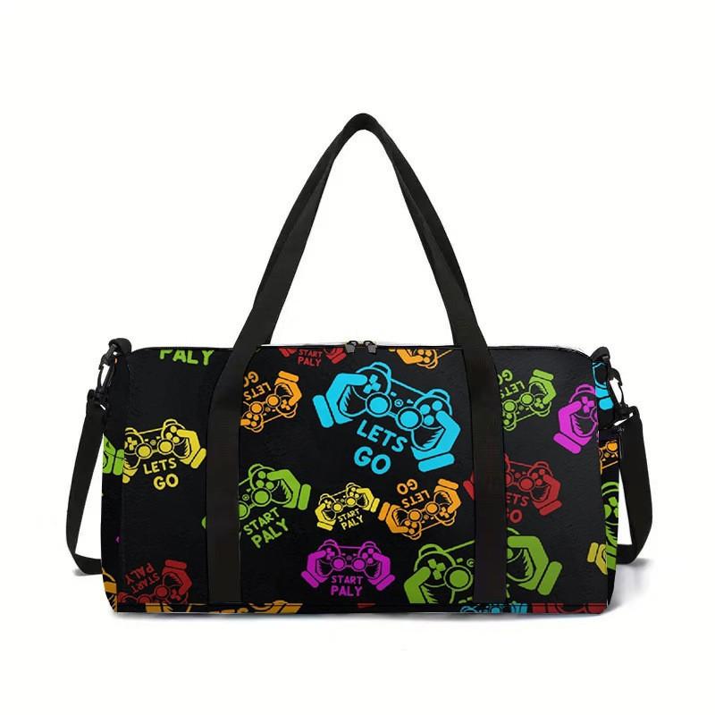 Sac de voyage grande capacité en forme de baril pour manette de jeu novelty de luxe, Sac bandoulière, Sacs de sport d'extérieur, Sac de sport pour la salle de sport et le yoga