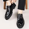 Fashion Lace-Up Outdoor Male Shoes 2025 New Mens Brogue Casual Shoes Leather Men Business Shoes Fashion Thick Bottom Man Oxford Footwear