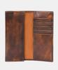 Matt [Claasic] Adobang Cowhide Slim Long Wallet Two-Tone Brown