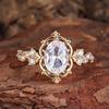 Drop-shaped Inlaid Zircon Ring, Simple and Versatile and American Style Fashionable New Ring