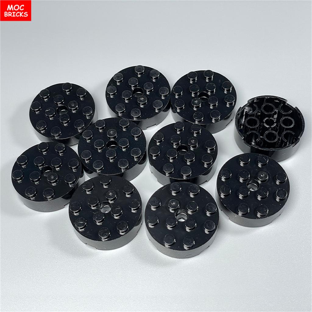 Non-Toxic Moc Bricks Round Brick 4X4 With Whole Particle 87081 Diy Educational Buliding Blocks Toy Children Birthday Kid Gift
