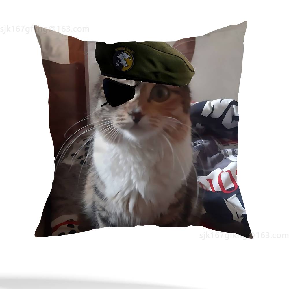 M-Metal Gear Solid Raiden Kissenbezug lässiger Stil Dekoration, geeignet für Heimdekoration (Kissenkern ausgenommen)