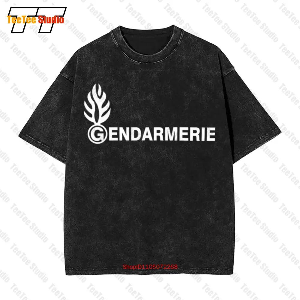 Gendarmerie Logo Custom Vintage Oversized T-Shirt VH2I